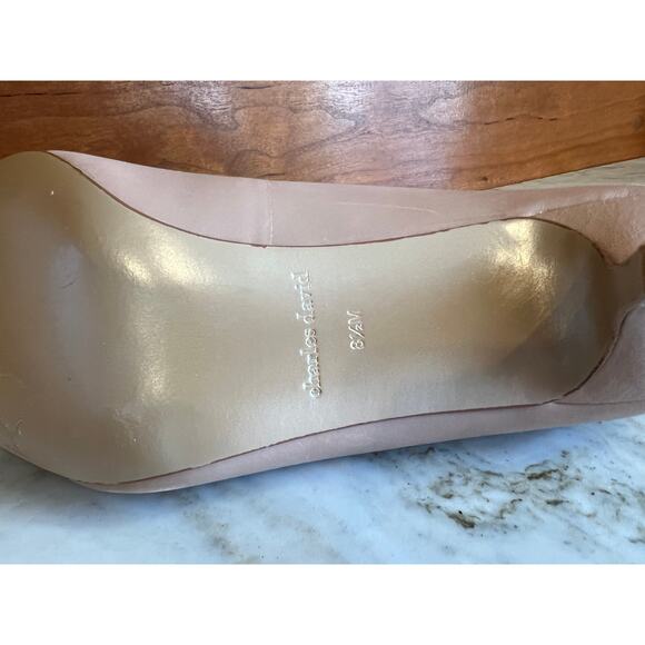 Charles David classic nude heels 8.5 - Picture 8 of 9
